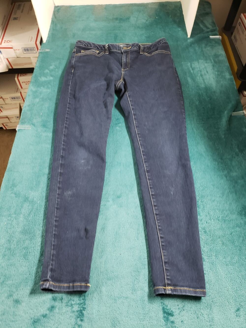 Michael Kors Jeans Size 8 Women Blue Pants Stretch Mid Rise Izzy Skinny Ankle